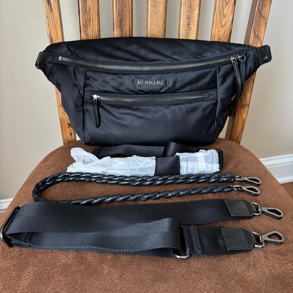 MZ Wallace Black Bowery Sling